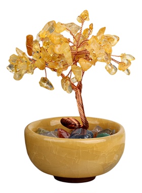 董易林吉祥物金玉满堂发财树摆件