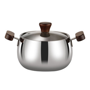 316不锈钢汤锅家用2025新款迷你炖锅双耳煮锅燃气电磁炉专用小锅