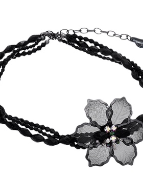 时尚诱惑黑色锁骨链Royalsasa