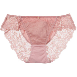 PEACH JOHN/蜜桃派拼接薄纱内裤透气不闷舒适清爽女士三角裤