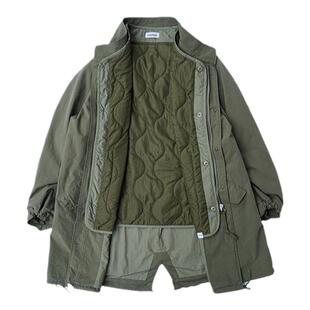 Indigohood经典复古M65Parka鱼尾派克大衣宽松罩衫风衣两件套大衣