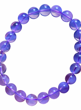 天然果冻感紫玉晶手链饰品礼物女