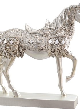 桌面马客厅装饰摆件玄关高端大气