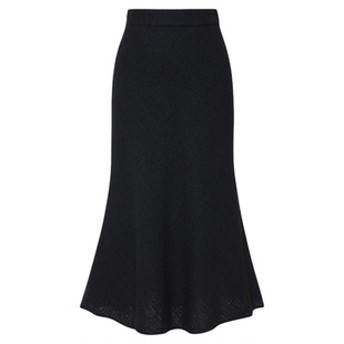 莱芙&middot;艾迪儿秋季新款优雅小香风高腰半裙时尚减龄A字裙中