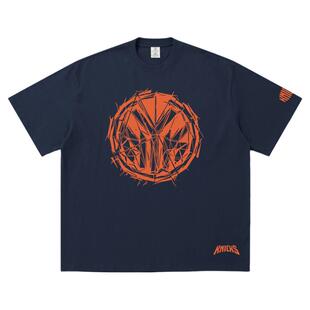 黝黑蜗壳复古纯棉重磅潮短袖T恤篮球衣服纽约尼克斯尼布伦森唐斯