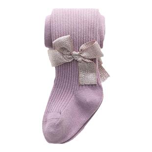 儿童闪闪连体袜金丝亮晶晶宝宝黑色连裤袜女童打底裤春丝袜配裙子