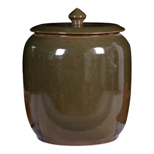 景德镇陶瓷米缸茶叶末米桶水缸油缸茶饼茶叶罐30斤50斤储物罐酒坛