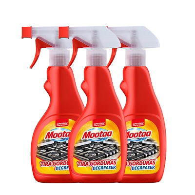 3瓶装Mootaa重油污清洁剂