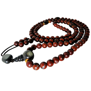 伊丁陨石收藏佛珠108手串天然天铁捷克项链保真玻璃陨铁火流星礼