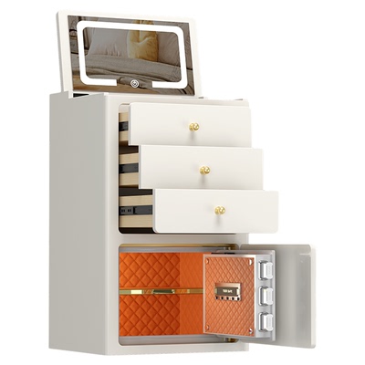 鹿匠一体式梳妆台保险柜床头柜