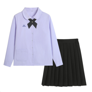 泰式泰国校服衬衫长袖情侣学院风jk制服高中学生秋冬毕业班服套装