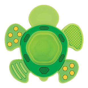 Nuby努比牙胶乌龟硅胶按压出声婴幼儿咬咬胶儿童益智婴儿防吃手
