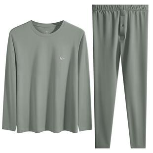 七匹狼秋衣秋裤男士套装纯棉打底棉毛衫男生冬季全棉保暖内衣男款