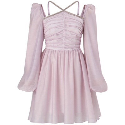 糖力甜美公主风纱质连衣裙轻薄