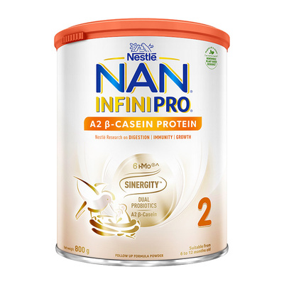 雀巢能恩全护A2牛奶粉2二段新升级6HMO配益生菌a2蛋白新版800g