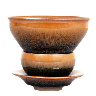 宋代点茶盏工具建盏银毫兔毫盏铁胎茶杯12.5茶盏杯大号点茶碗盏托