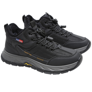 老北京棉鞋男款冬季爸爸鞋加绒加厚防滑软底老人鞋男士户外登山鞋