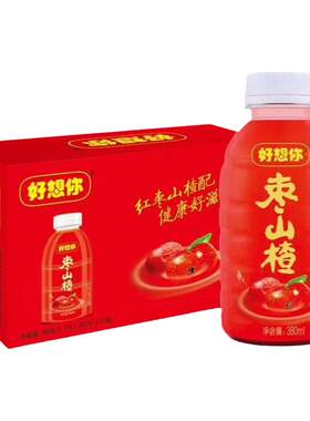 红枣山楂河南枣汁好想你380mlx12