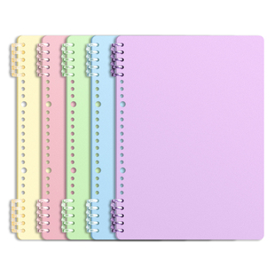 b5不硌手活页本A4可拆卸笔记本本子线圈大学生高颜值学习用品高中初中生专用加厚横线本考研活页扣环记事本F1