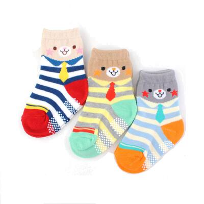 纯棉防滑儿童袜子夏季网眼透气袜