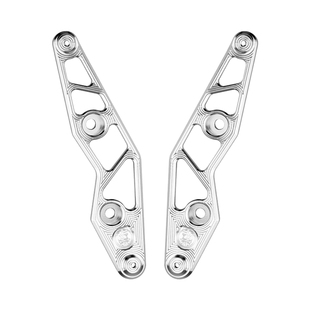 适用雅马哈23-24款XMAX300 改装前挡风装饰条 铝合金双色风挡支架