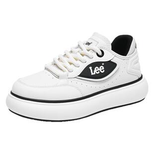 Lee男鞋2026春秋新款男生鞋子厚底增高小白鞋透气休闲男士板鞋潮