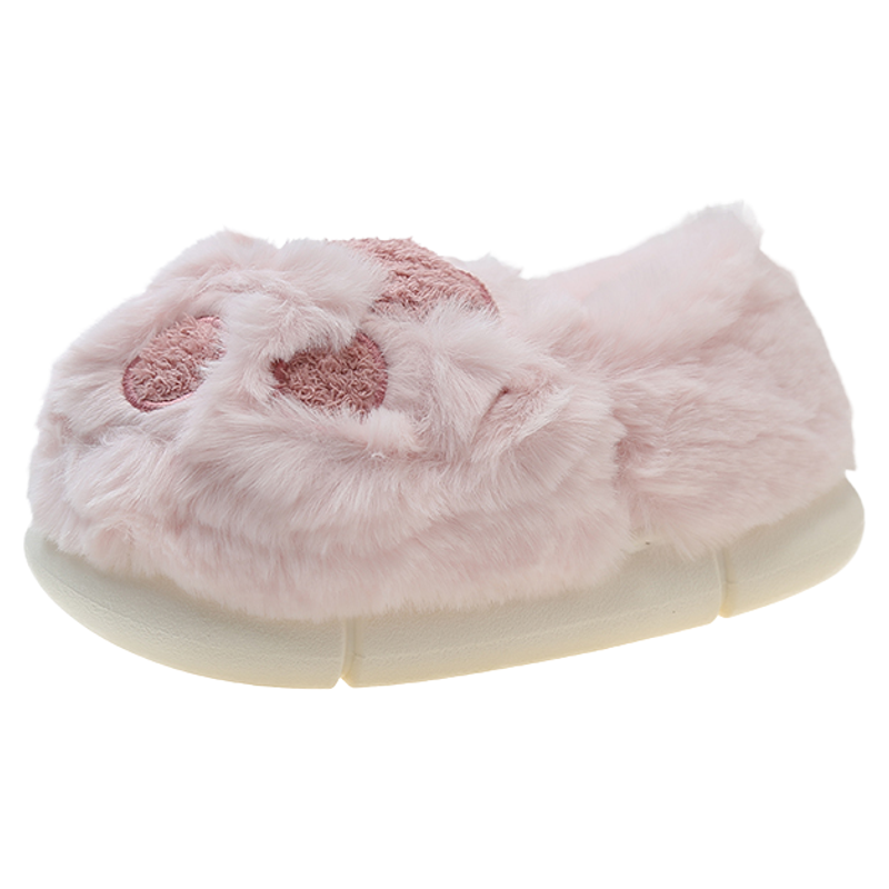 可爱猫爪棉拖鞋女冬季少女心居家室内防滑厚底毛绒保暖全包跟棉鞋