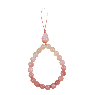 渐变盐源玛瑙粉色系挂件