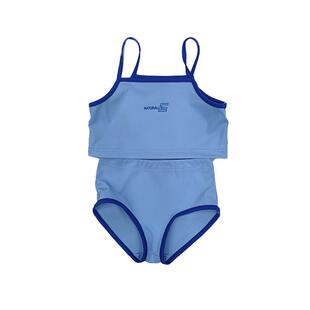 edo1一度童装夏新款女童可爱分体泳衣套装儿童时尚T台秀泳装