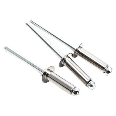 M3.2M4M4.8 304半钢开口型扁圆头抽芯铆钉扁圆头铆接钉GB12618