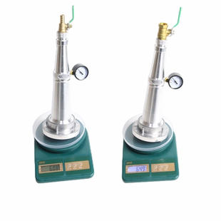 65消防测压水枪头消火栓试水装置带压力表接头2.5寸3寸试验喷头50