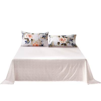 富安娜家纺双人单件床单夏款纯棉简约1.8米床全棉清新1.5米床散件