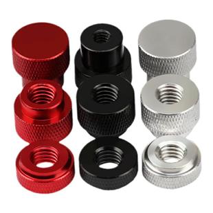 1/4英制手拧螺母摄影机架相机母3/8三脚架铝合金超轻滚花螺帽紧固