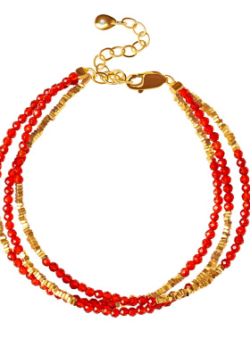 宫里上新正品天然红玛瑙手链