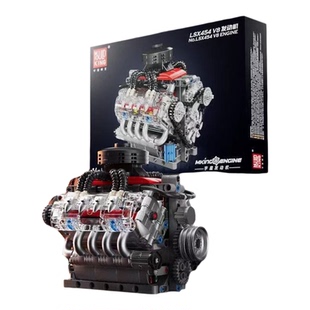 2025新款宇星模王v8发动机10171引擎电动驱动积木玩具男生日礼物