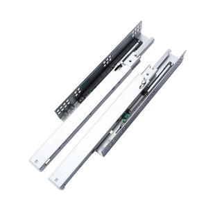 托底抽屉导轨橱柜抽屉底部滑道隐藏缓冲滑轨底装阻尼抽屉反弹轨道