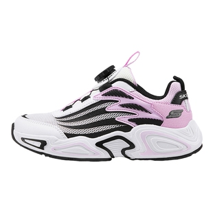 Skechers斯凯奇夏季女童旋钮扣轻质休闲鞋舒适透气老爹鞋 303972L