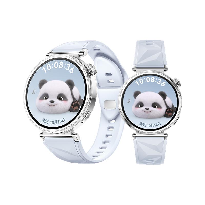 适用华为GT6手表冰晶蓝FKM氟橡胶watch5表带watchgt5pro冰川白运动GT4智能女生夏日腕表带41/42mm配件
