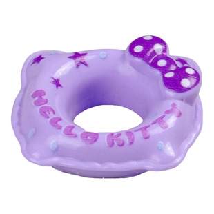 微景观卡通蝴蝶结游泳圈实色创意 diy树脂小配件工艺装饰品小摆件