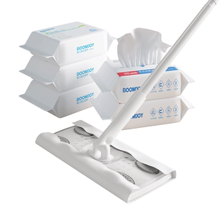 宝家洁静电除尘纸懒人拖把一次性家用吸尘纸家用干湿两用平板拖把