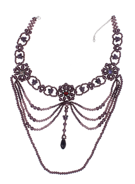 卿手作水晶编制项链婚纱配饰