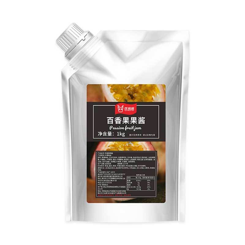 饮滋滋草莓果酱袋装葡萄蓝莓芒果水蜜桃浓缩果茸奶茶冲饮烘焙原料