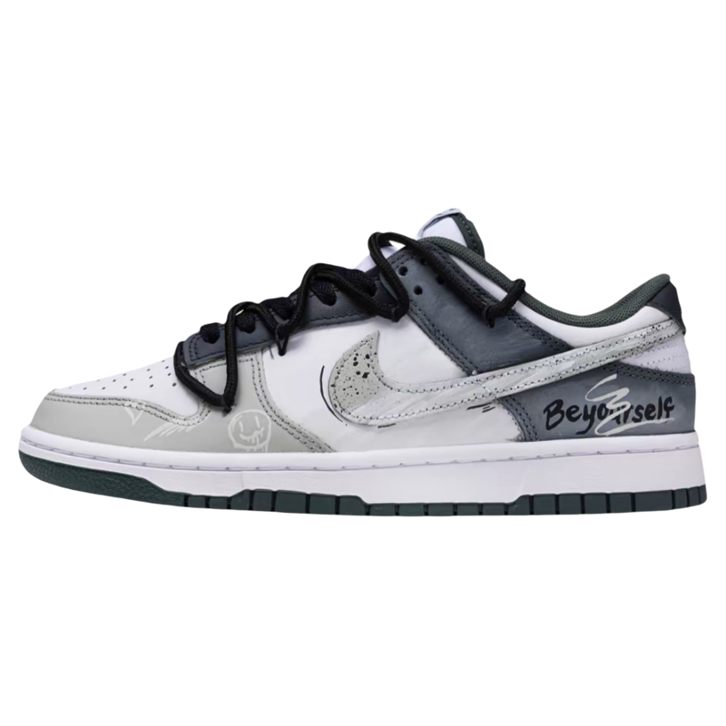 球鞋定制Nike Dunk Low 城市风暴 涂鸦做旧 潮流小众低帮男女板鞋