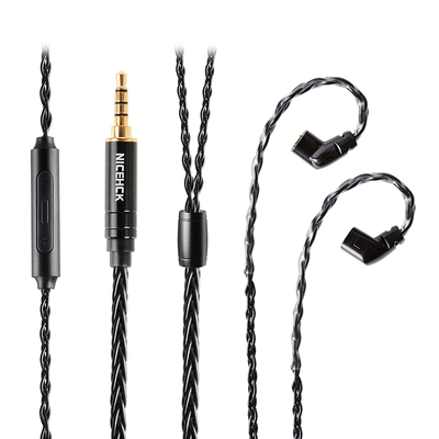 NICEHCK原道8股镀银带麦升级线