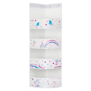 门后墙壁收纳挂袋儿童用品鱼尾毯收纳悬挂式多层置物兜储物收纳袋