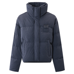 库恩玛维文艺氛围感格子羽绒服女2025年冬季新款90白鸭绒保暖外套