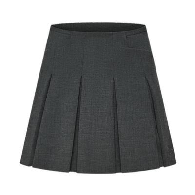 比音勒芬高尔夫秋季女休闲运动裙A字裙百搭净色百褶短裙