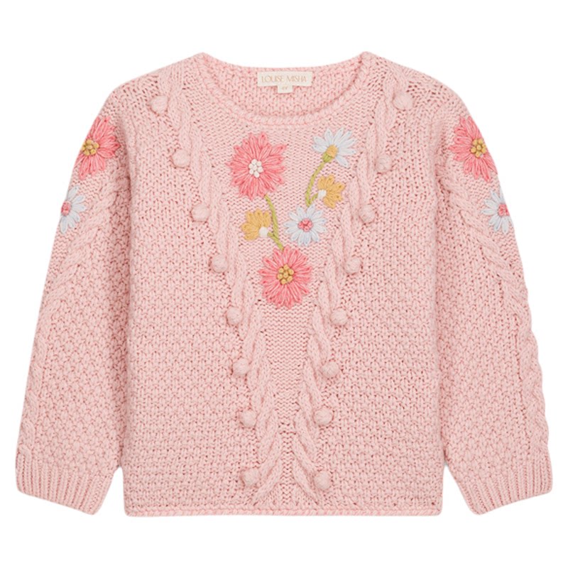 Little现货法国louise misha FW26秋冬女宝羊毛软糯毛衣针织开衫
