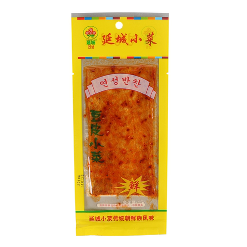延城香辣豆皮小菜朝鲜族风味即食小吃8090后小零食大辣片儿时零食