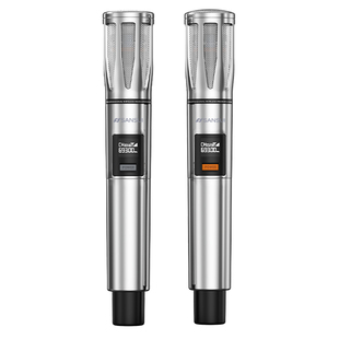 山水无线麦克风家用K歌金属U段一拖二音响录音高音质通用充电话筒